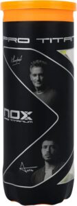 NOX Bote de 3 Pelotas de pádel Pro Titanium